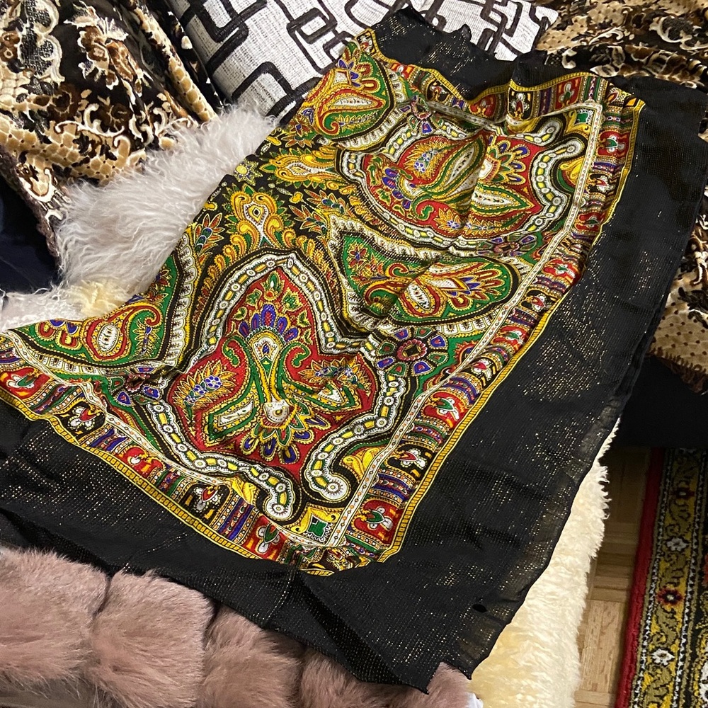Colorful Paisley Women's Shawl .